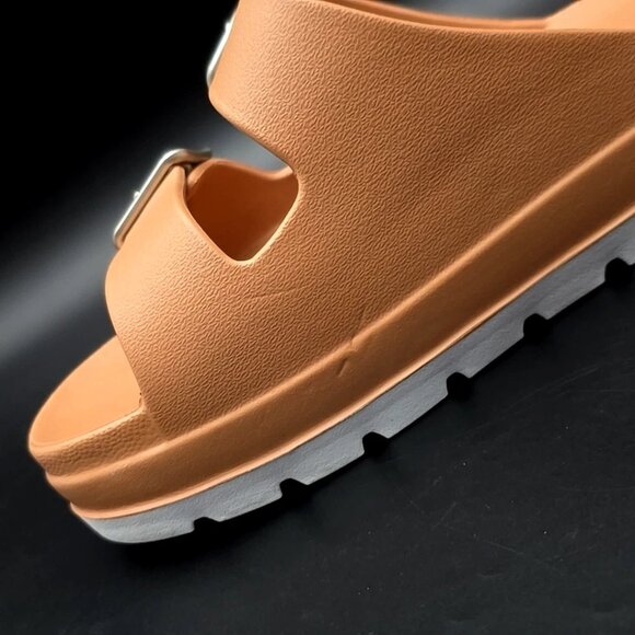 MIA Santi Tan Platform Slide Slip-on Sandals Women's Size 8M - Picture 10 of 12